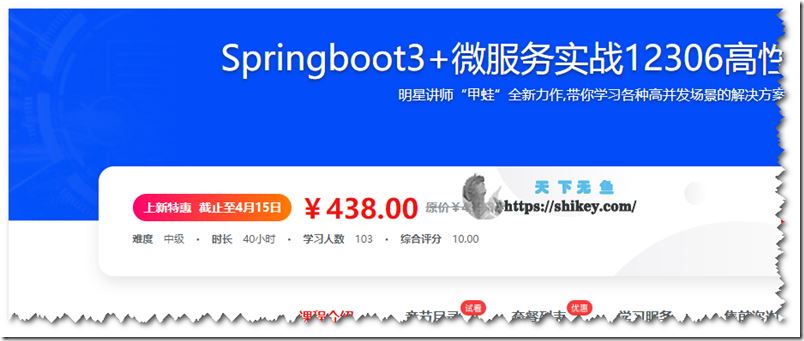 新版Springboot3.0打造能落地的高并发仿12306售票（11章）
