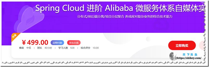 SpringCloud进阶Alibaba微服务体系自媒体实战