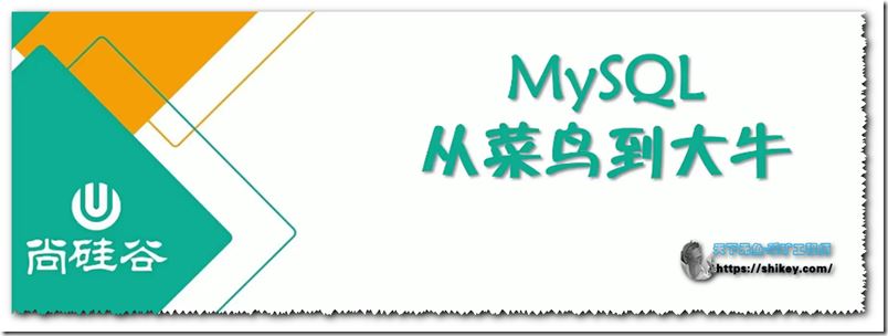MySQL数据库（入门到高级，菜鸟到大牛）宋红康版