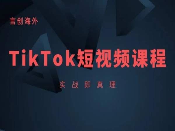 言创海外-TikTok线上实操课-跨境电商培训视频教程